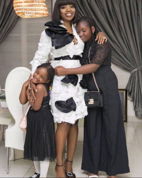 Annie Idibia And Her Daughters Serve Serious Goals In This New Photo ...