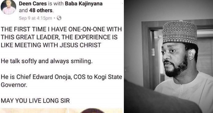 “The Experience Is Like Meeting With Jesus Christ” – Another Man Says After Meeting With Kogi State Chief Of Staff.