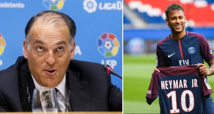 “Neymar Was “Peeing” In The Swimming Pool” – Spanish La Liga President, Javier Tebas.