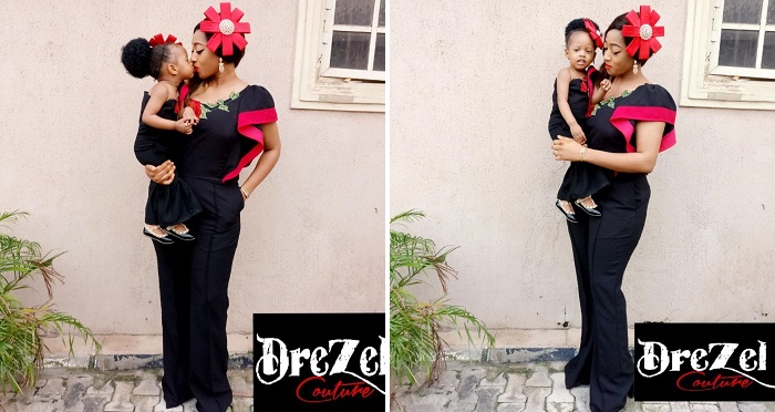 Comedian, Klint Da Drunk’s Wife, Lilien And Daughter Look Really Adorable In Matching Outfits.