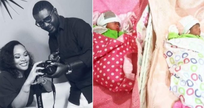 Lanre Makun twins2 Lanre Makun Welcomes Twins