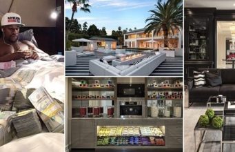 Floyd Mayweather splashes