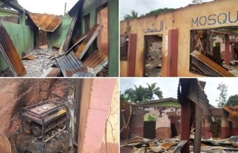 IPOB members set mosque ablaze