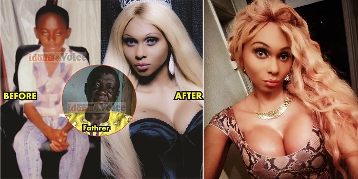 “I will collect bride price from any man that wants to marry her” — Father of Nigerian transgender, Miss Sahhara (photos)
