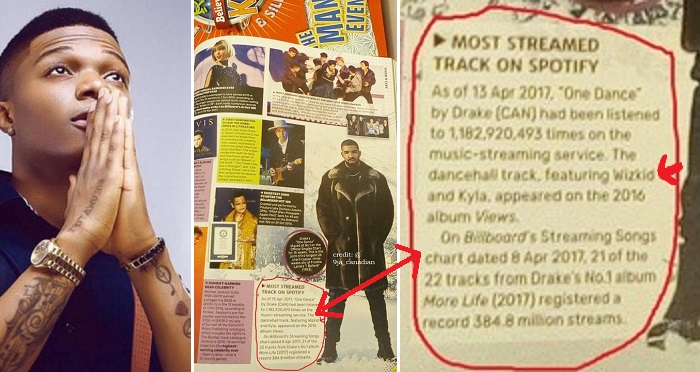 Wizkid Debuts Guinness World Records