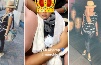 freda francis show off post-baby body