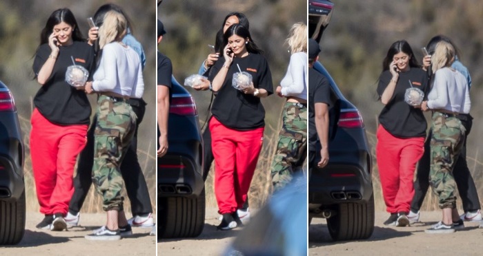 See First Photos Of Kylie Jenner Since News Of Her Pregnancy Broke.
