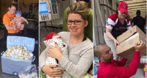 woman donates breastmilk