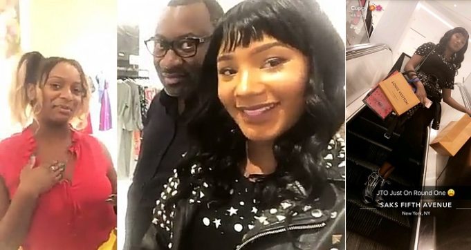 otedolas go shopping4 Billionaire Dad Femi Otedola