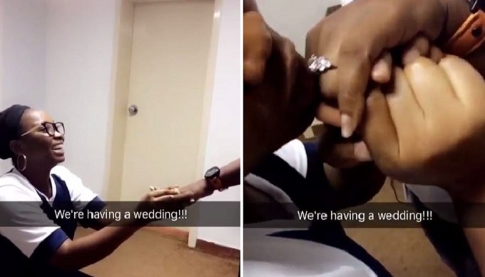 nigerian man proposes girlfriend
