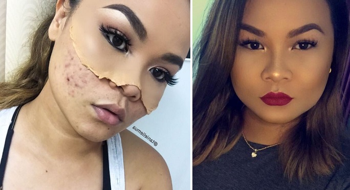 Makeup Artiste Shocks Many People Online After She Took Her Makeup Off! (Photos)