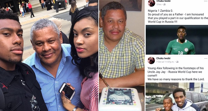 Alex Iwobi’s Father Celebrates Him After Super Eagles Win Against Zambia.