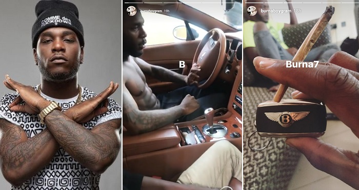 Burna Boy Flaunts His New Bentley Whip. (Photos)