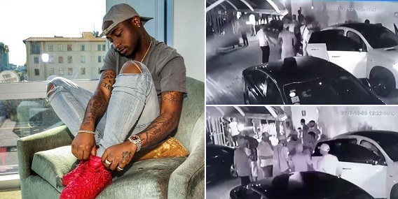 Davido releases CCTV footage