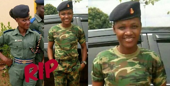 Female soldier dies