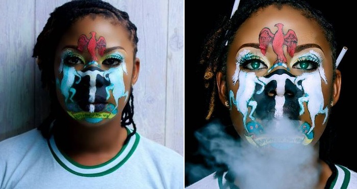 See How This Female NYSC Corps Member Celebrated Independence Day. (Photos)