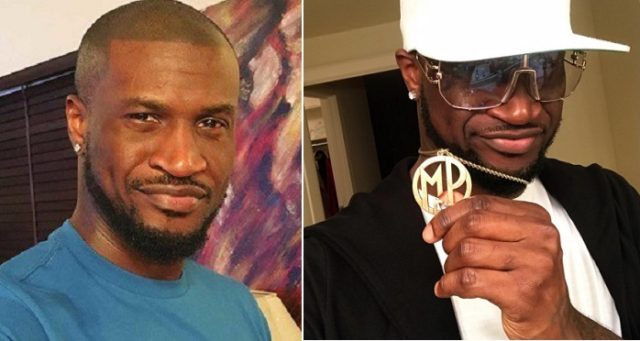 peter okoye flaunts customized pendant