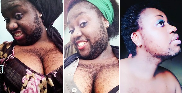 Queen Okafor shaves her beard