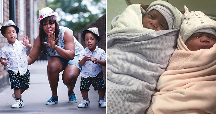 Wow! Nollywood Actress, Taiwo Aromokun Welcomes Second Set Of Twins 4 Years After The First Set.