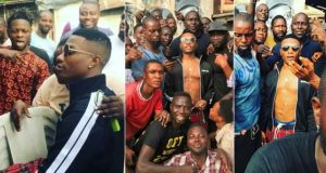 Wizkid visits Surulere