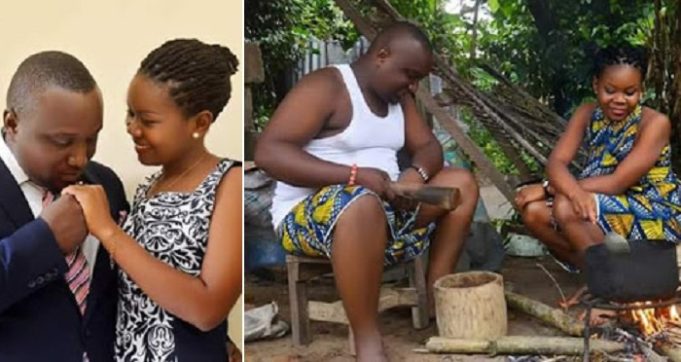 nigerian couple's village inspired pre-wedding photos