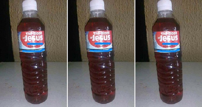 This Labeled “Blood of Jesus” Drink Is Sold For N2,000 In Akwa Ibom
