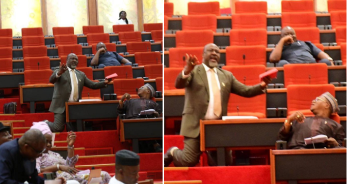 Dino Melaye Begs Senators