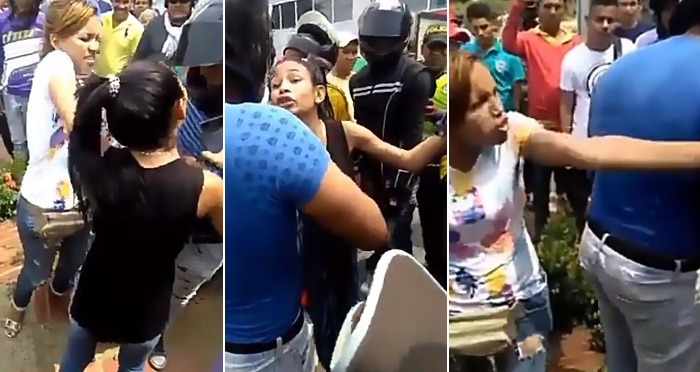 Checkout Photos Of Two Ladies Brawling After Discovering They’re Pregnant For The Same Man.