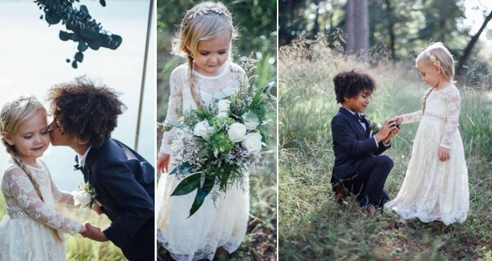Mothers Organize Special Mini-Wedding Photo Shoot With Their Kids. (Photos)