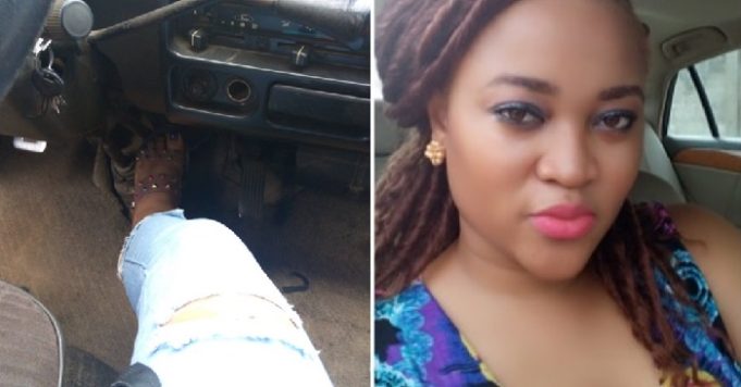 Nigerian Lady Fighting Agbero Holds Brake