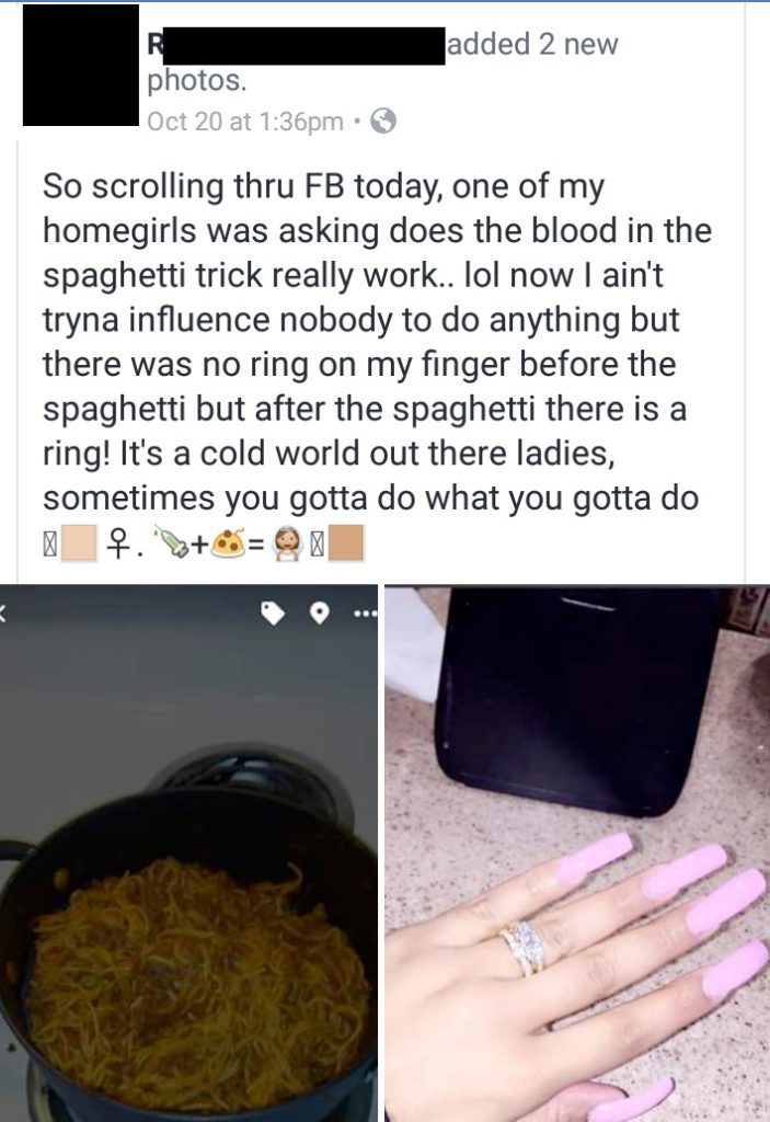 Lady reveals how she added her period blood to her boyfriend's