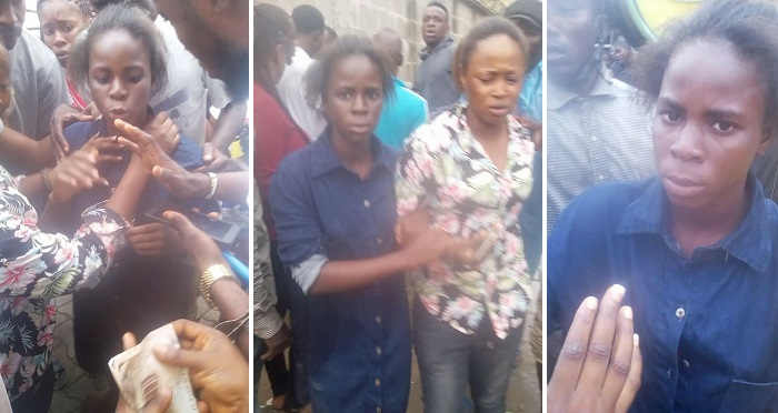 Young Nigerian Girl Nabbed After She Was Caught Stealing N70k From A Woman’s Account Via An ATM In Delta. (Photos)