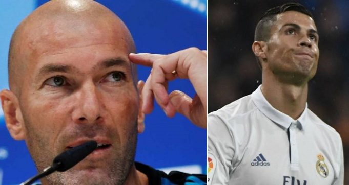 ronaldo disappointed zinedine zidane