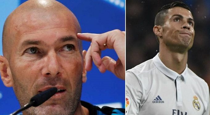 ronaldo disappointed zinedine zidane