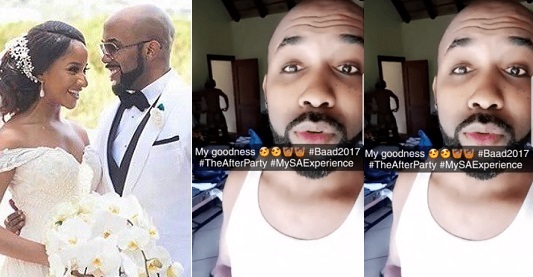 Banky W mistakenly shares Adesua's Naked photo