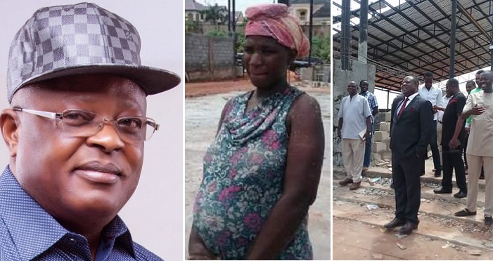 Ebonyi Governor Gifts Pregnant Laborer N200k, Asks Her To Go Home (Photos)