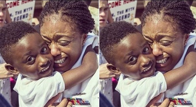 Nigerian Mum Reunites Son