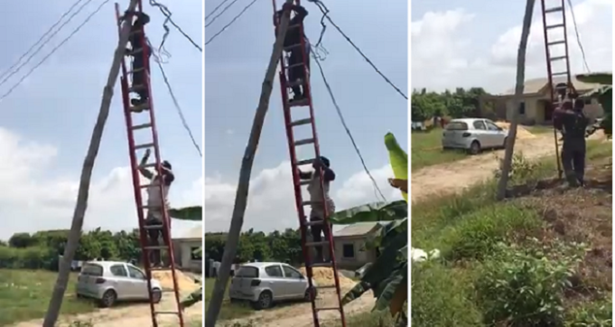Angry Nigerian Lady Prevent PHCN Officials