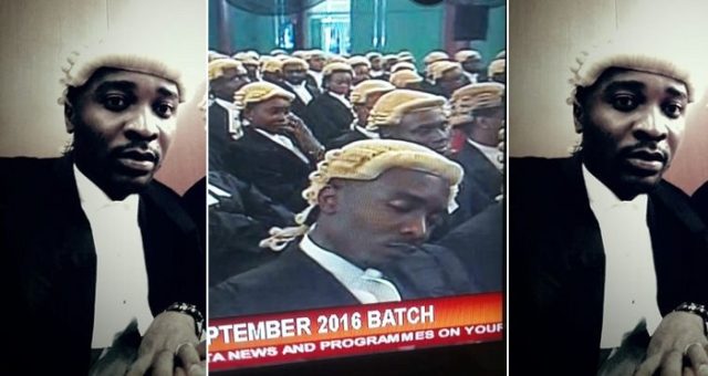 Nigerian Lawyer Sleeping