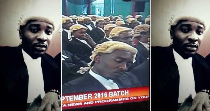 Nigerian Lawyer Sleeping