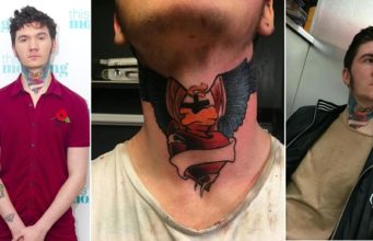 21-year-old huge neck tattoo