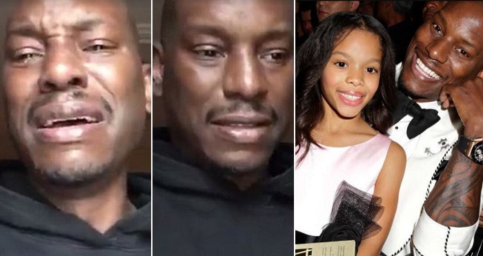 Hollywood Actor, Tyrese Gibson Breaks Down In Tears Over Losing His Daughter’s Custody; Says He’s Broke. (VIDEO)