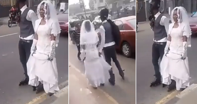 Couple Skating Wedding Reception Venue