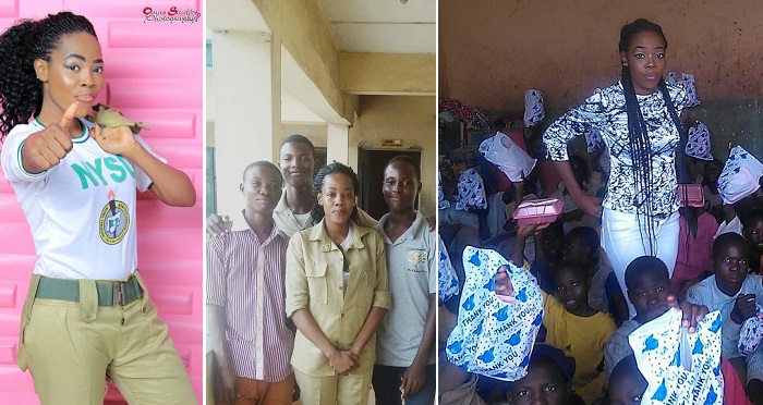 Beauty Queen, Courage Ugboaja Ifeoma Sponsors WASSCE Fee Of Students At Her PPA During Her NYSC Year. (Photos)