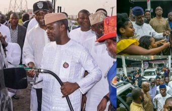Yemi Osinbajo visits filling station