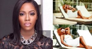 Tiwa Savage flaunts leg tattoo