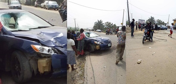 Yahoo Boy knocks down woman