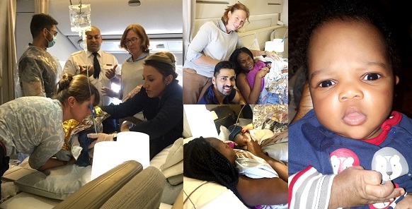 Nigerian woman gives birth inside plane