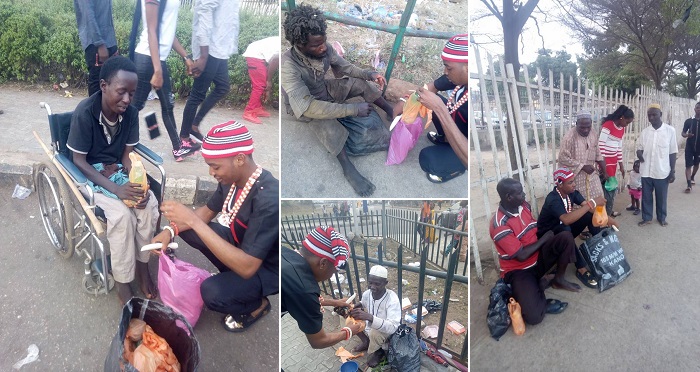 Nigerian Man Pays His ”Tithe” By Feeding The Poor In Edo (Photos)