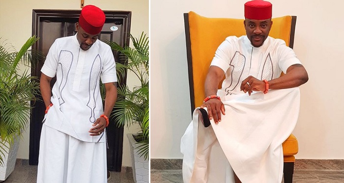 Checkout Ebuka’s Traditional Benin Attire As He Hosted Premiere Of Black Panther In Lagos. (Photos)